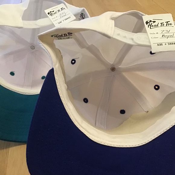 Ball Cap Set Teal Blue NWT - Picture 3 of 3